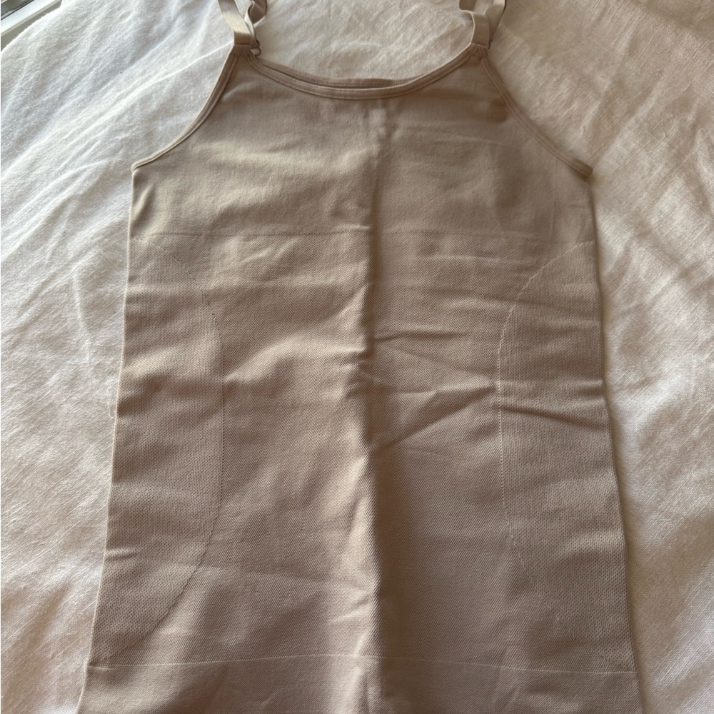 Beige Sleeveless Top